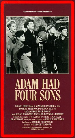 Ingrid Bergman, Warner Baxter, Wallace Chadwell, Steven Muller, Billy Ray and Bobby Walberg in Adam Had Four Sons (1941)