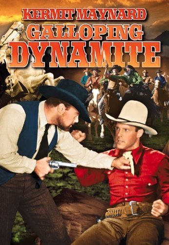 Kermit Maynard and Francis Walker in Galloping Dynamite (1937)