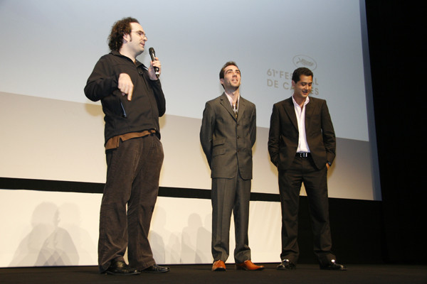 Writer/Director Thomas Clay, Producer Joseph Lang and Producer Tom Waller at the 61st Cannes International Film Festival.