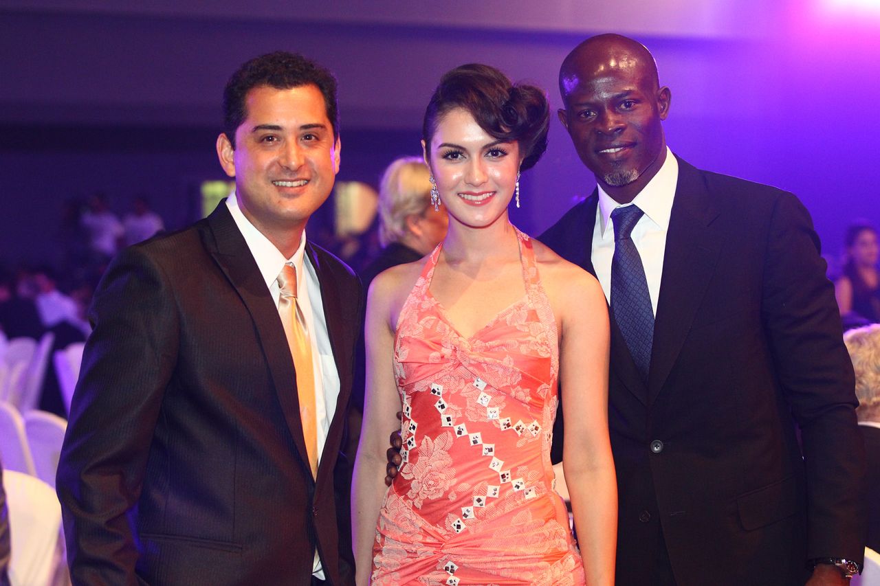 Tom Waller, Farida Waller and Djimon Hounsou at the Thailand International Film Destination Festival awards night 2013