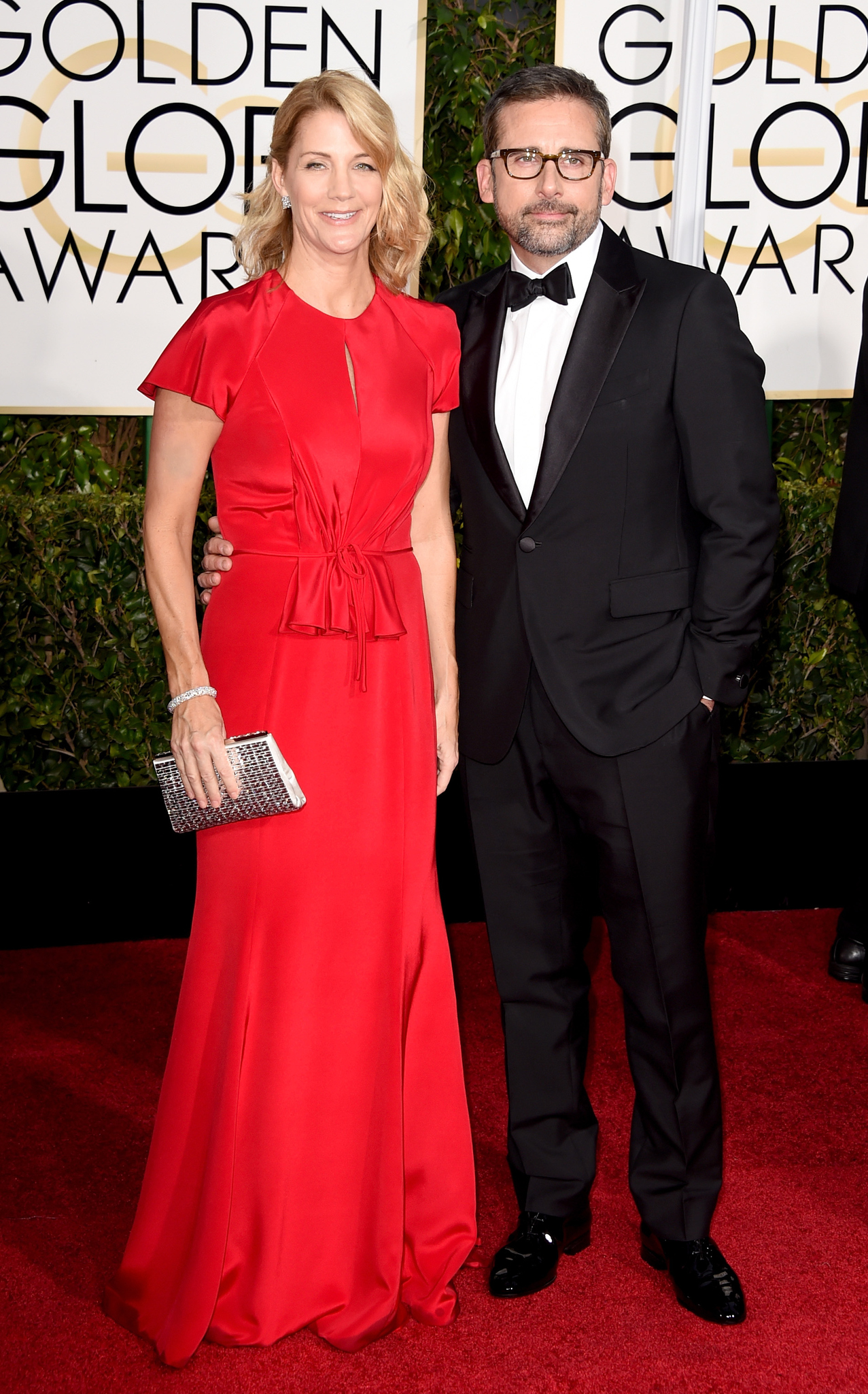 Steve Carell and Nancy Carell at event of The 72nd Annual Golden Globe Awards (2015)