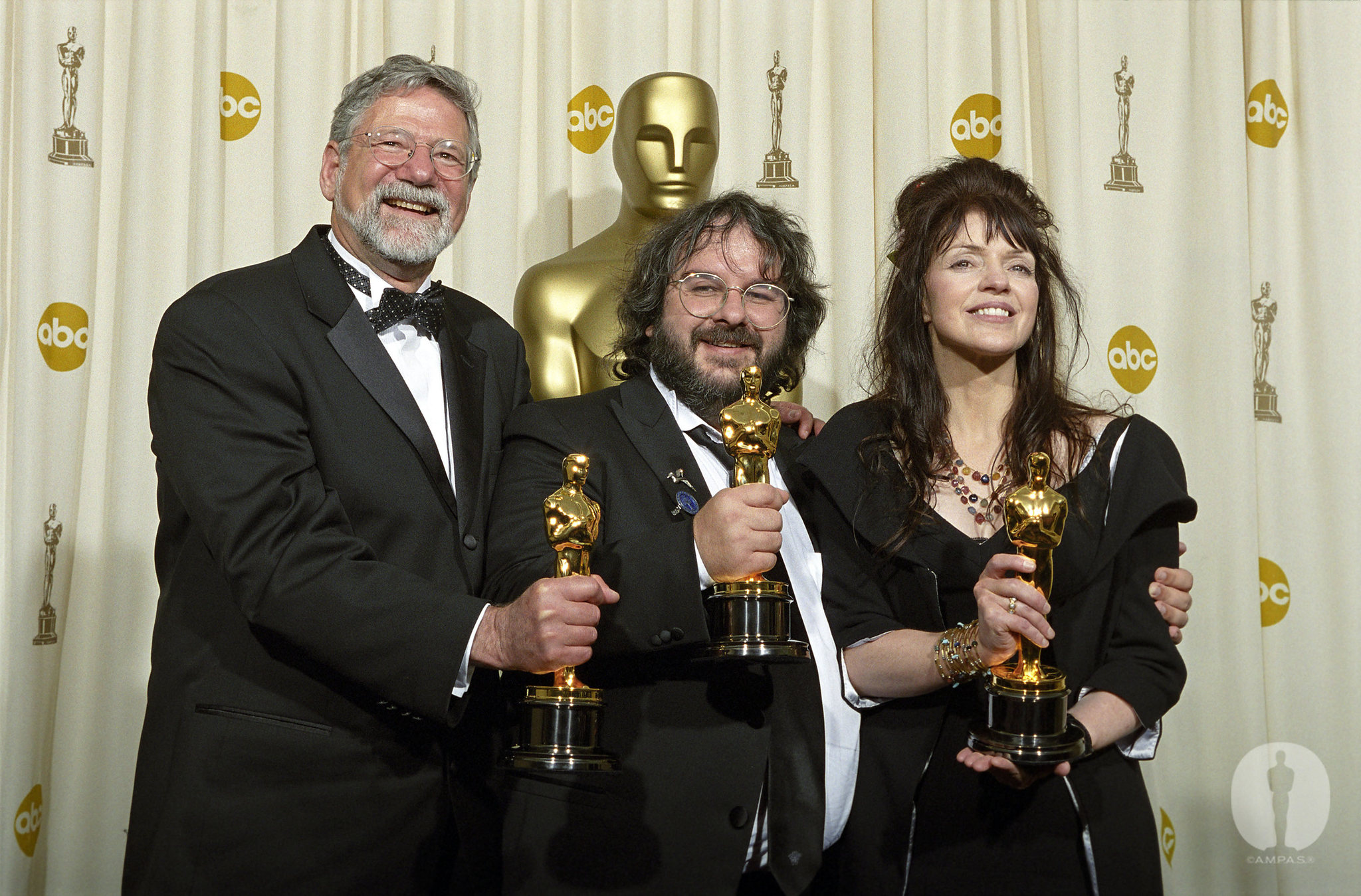 Peter Jackson, Barrie M. Osborne and Fran Walsh at event of The 76th Annual Academy Awards (2004)