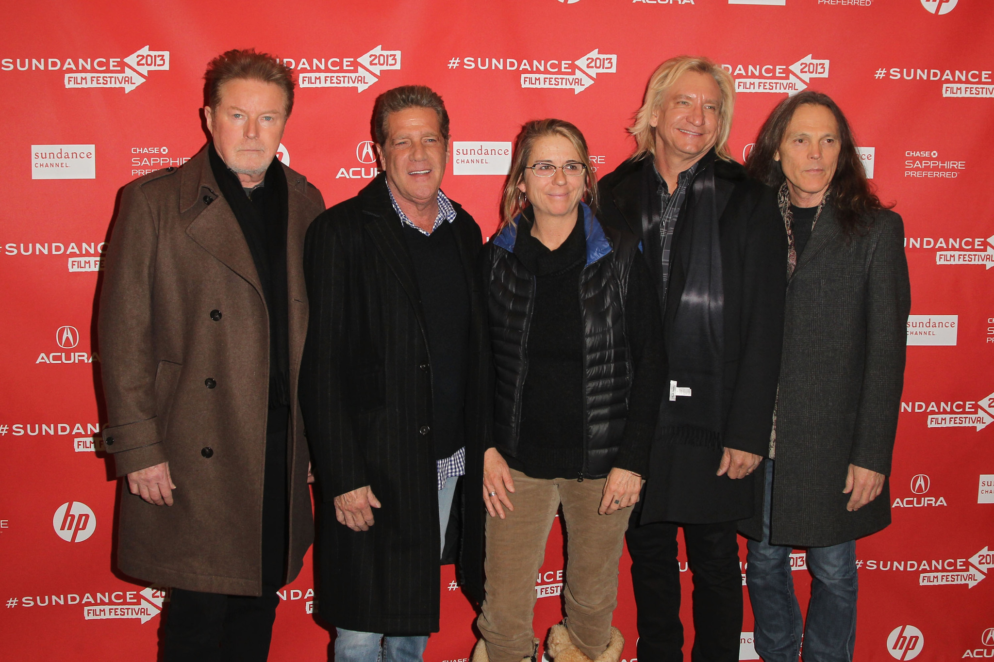Glenn Frey, Timothy B. Schmit, Alison Ellwood, Don Henley and Joe Walsh at event of History of the Eagles Part One (2013)