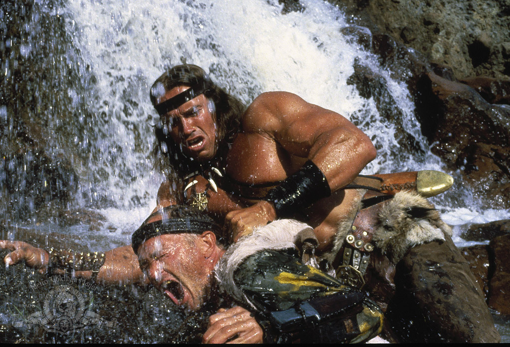 Still of Arnold Schwarzenegger and Tracey Walter in Conan the Destroyer (1984)