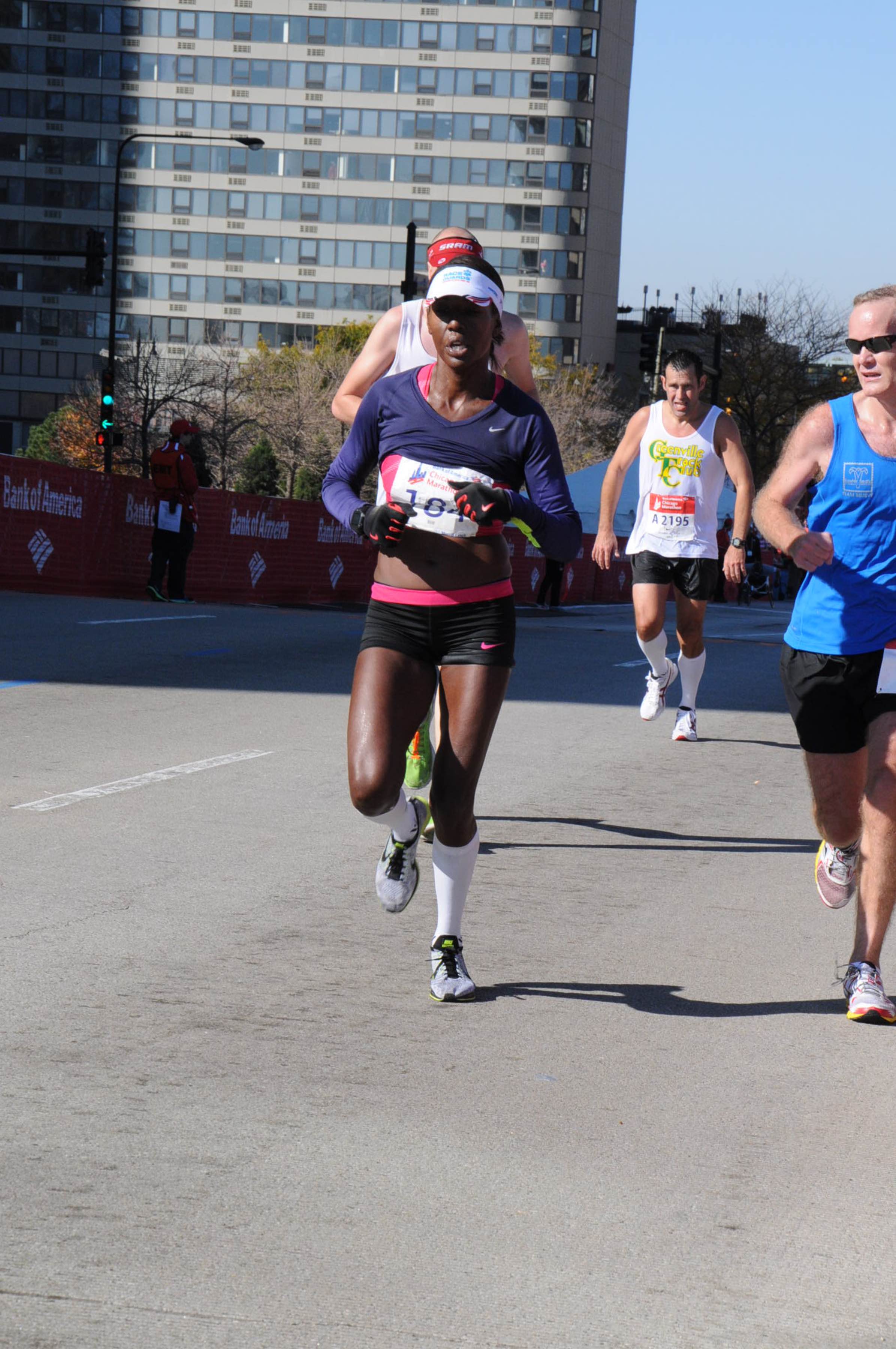 2014 Chicago Marathon: 2:54.58. 2nd place Masters female