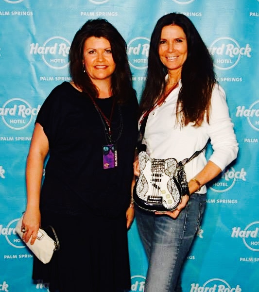 Renae Madore and Kim Waltrip at the Hard Rock Hotel Palm Springs grand opening