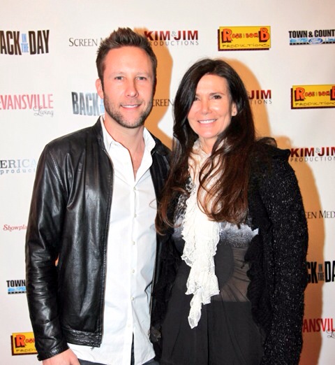 Michael Rosenbaum and Kim Waltrip at the premiere of Back in the Day