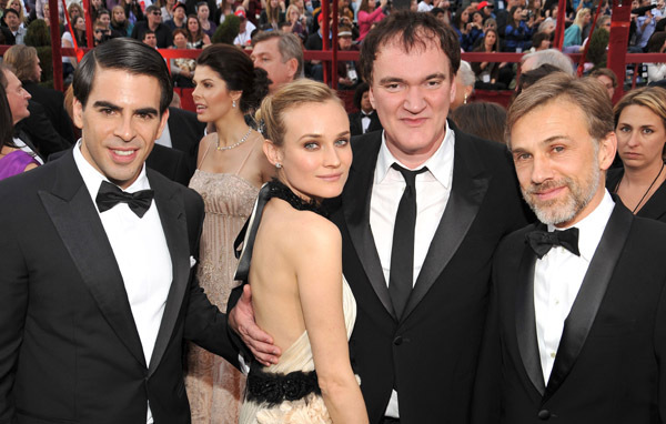 Quentin Tarantino, Eli Roth, Christoph Waltz and Diane Kruger