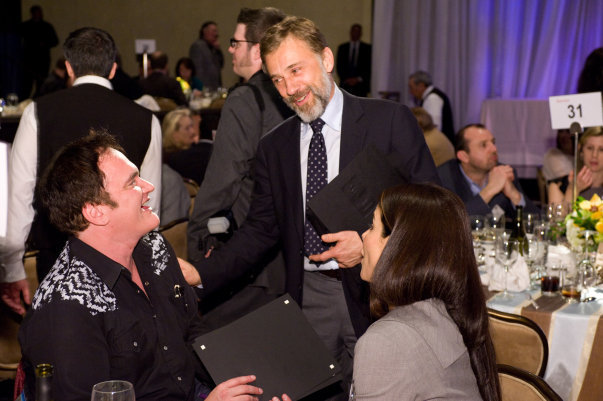 Sandra Bullock, Quentin Tarantino and Christoph Waltz