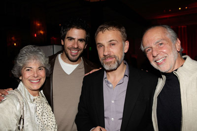 Eli Roth, Christoph Waltz, Sheldon Roth and Cora Roth at event of Negarbingi sunsnukiai (2009)