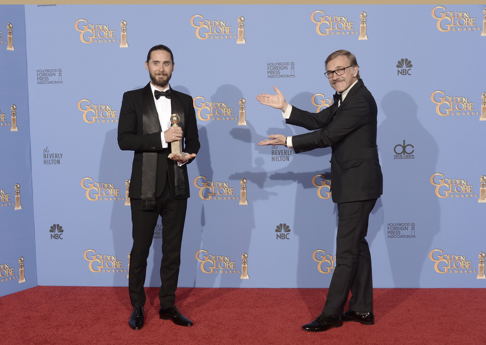 Jared Leto and Christoph Waltz