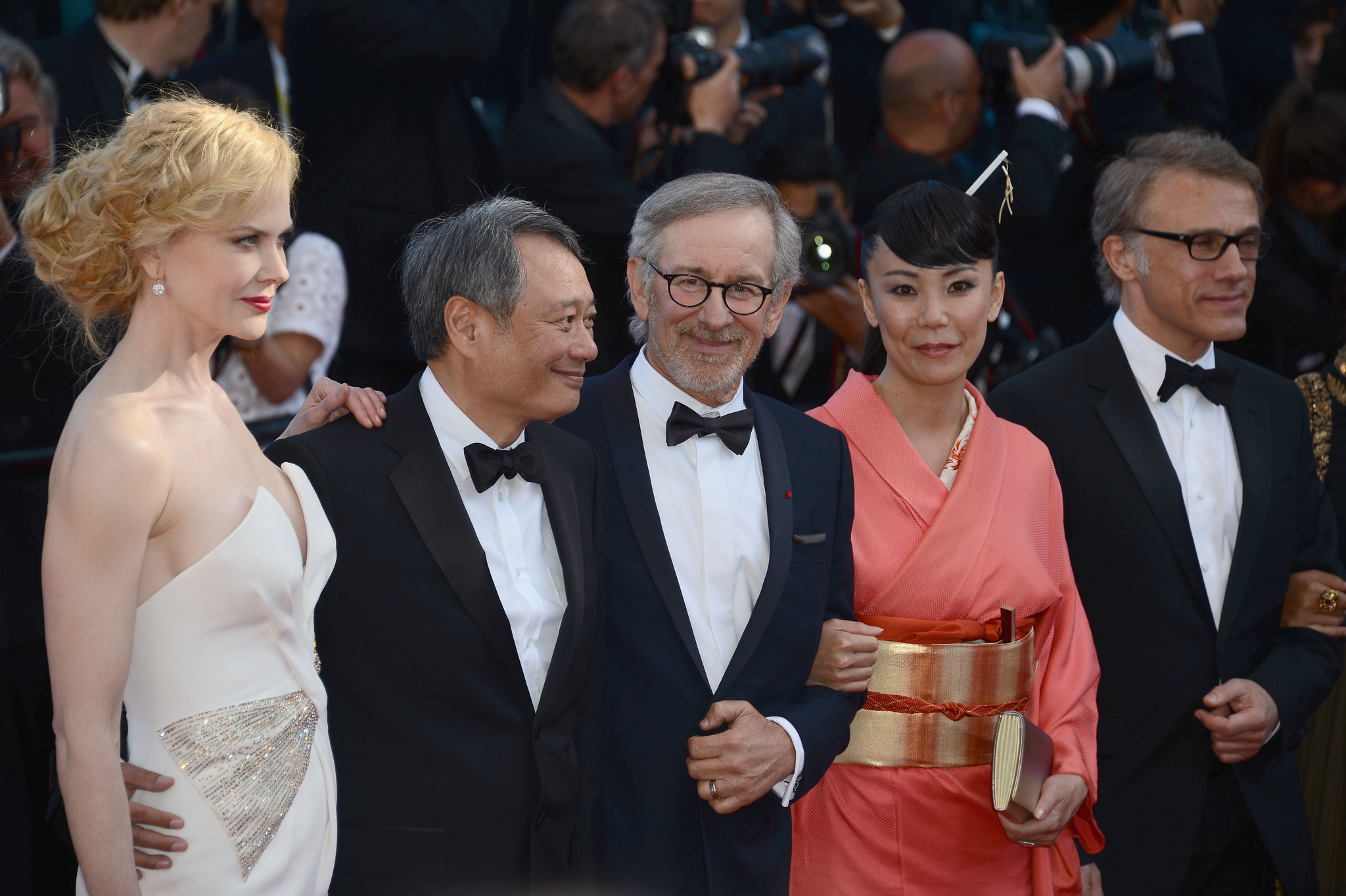 Nicole Kidman, Steven Spielberg, Ang Lee, Naomi Kawase and Christoph Waltz at event of Zulu (2013)