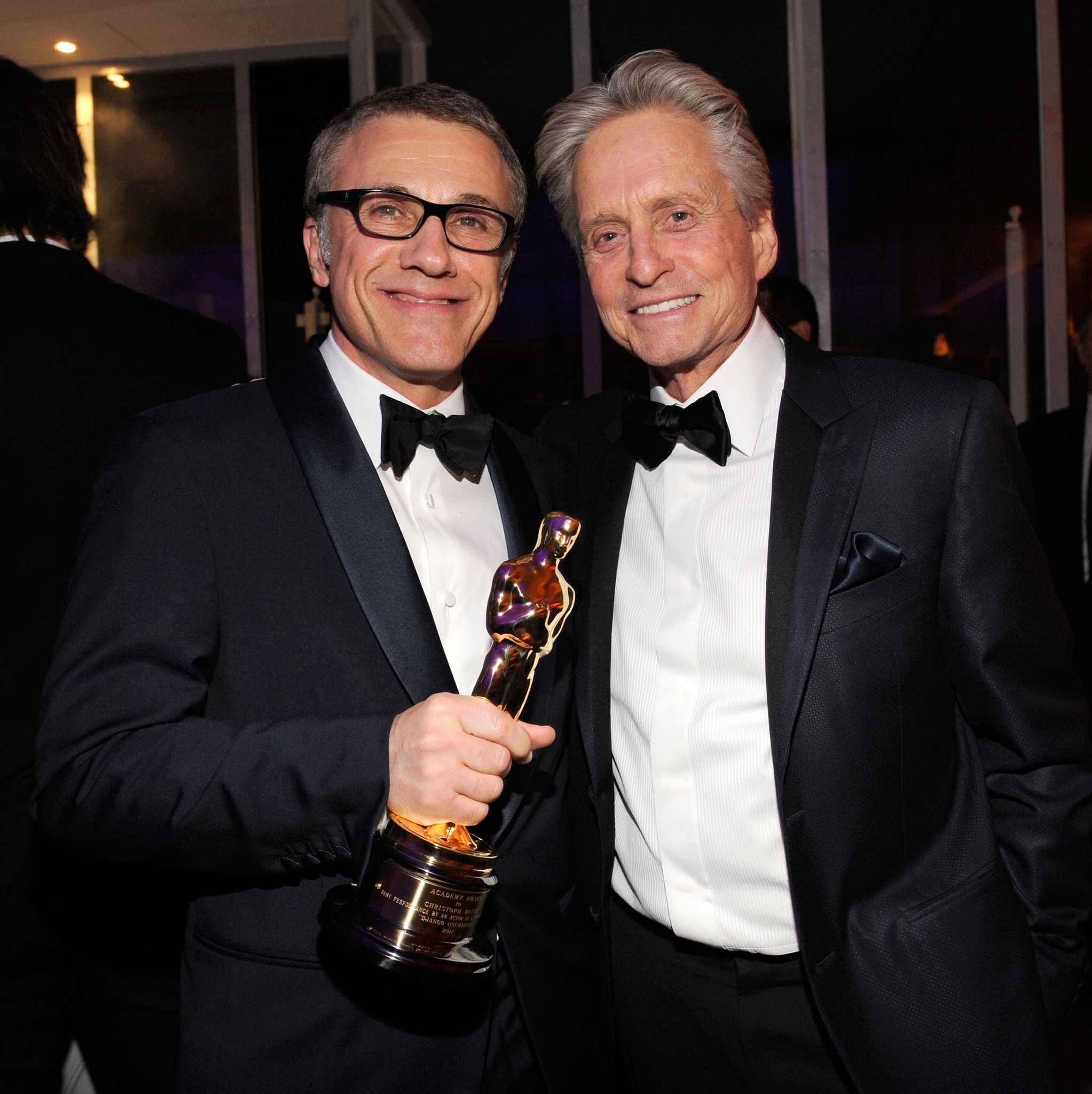 Michael Douglas and Christoph Waltz