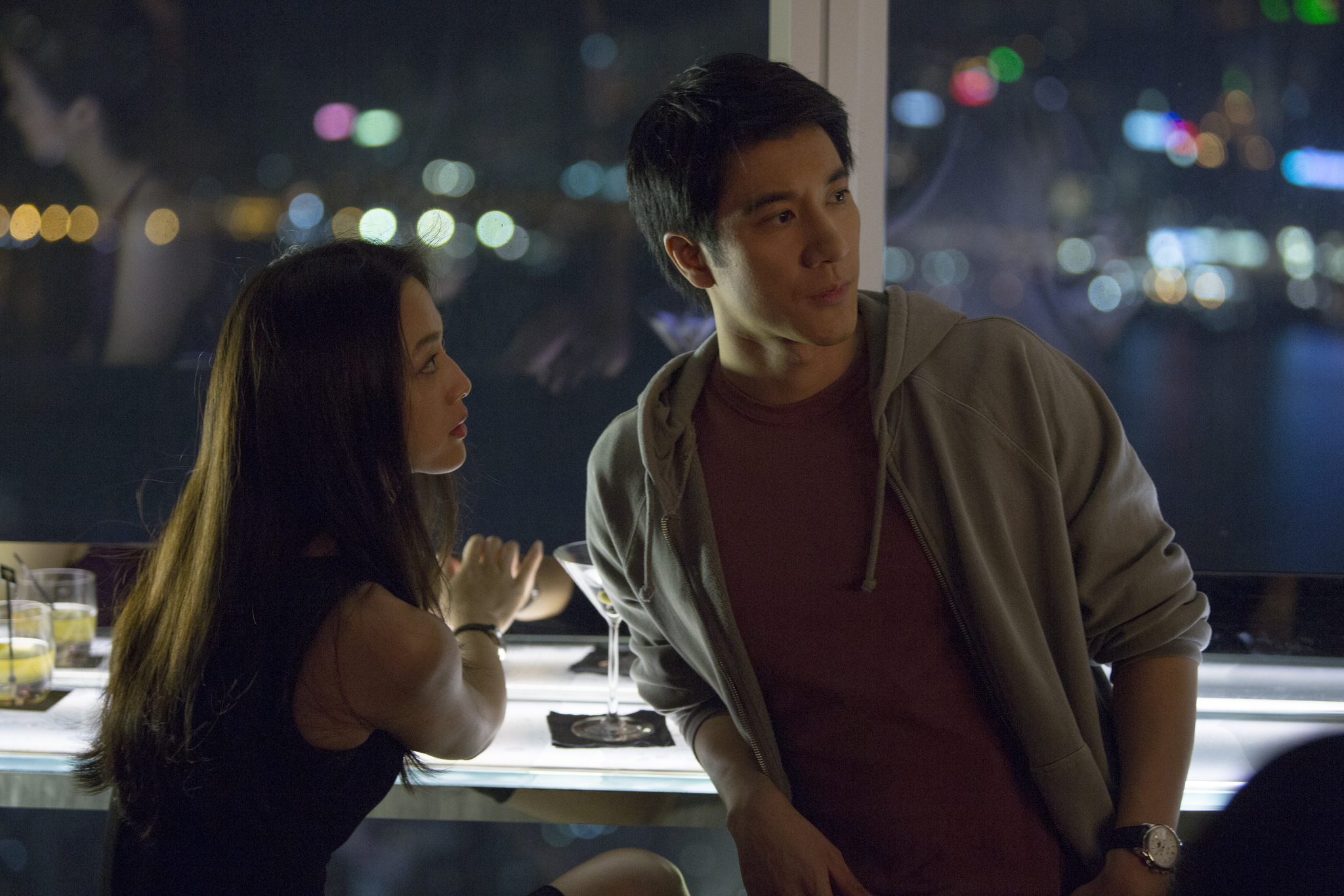 Still of Leehom Wang and Wei Tang in Programisiai (2015)