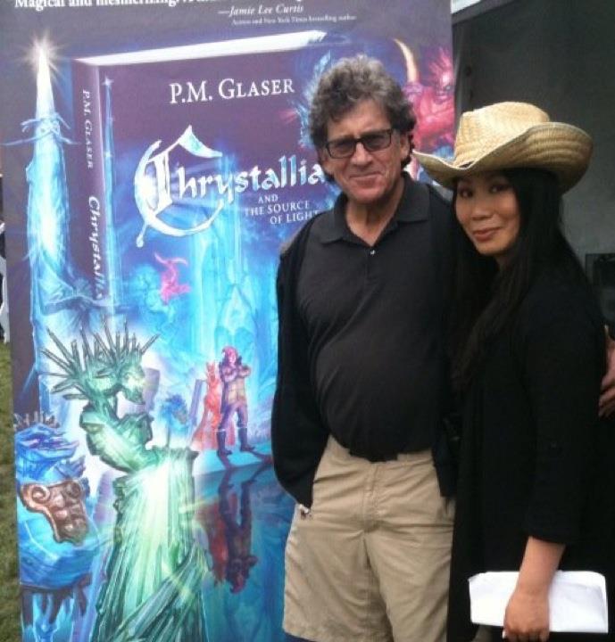 Paul Michael Glaser and Linda Wang at the LA Times Festival of Books