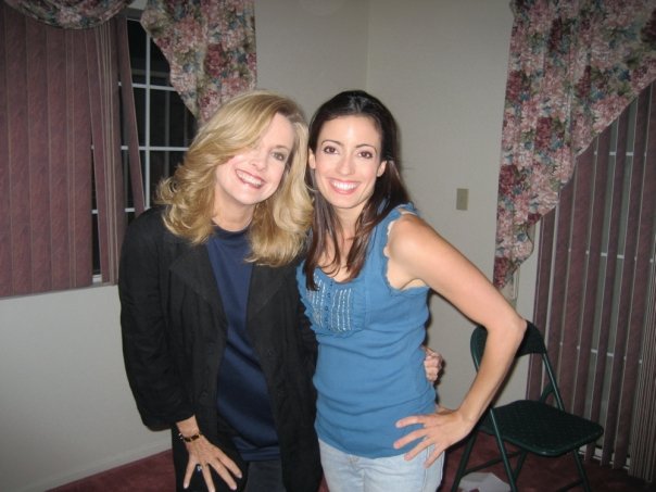 Catherine Hicks & Bree Michael Warner on the set of 