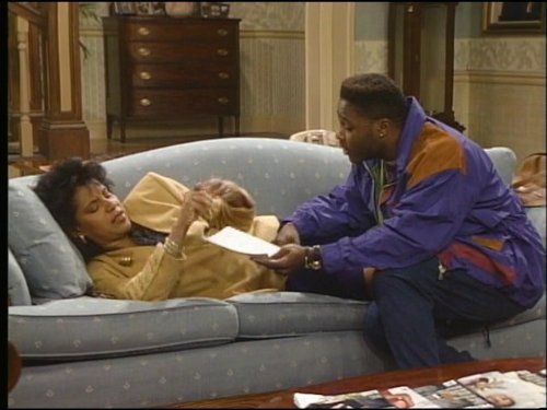 Still of Phylicia Rashad and Malcolm-Jamal Warner in The Cosby Show (1984)