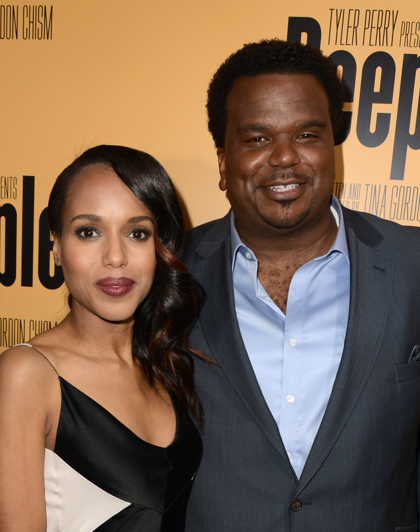 Craig Robinson and Kerry Washington at event of Peeples (2013)