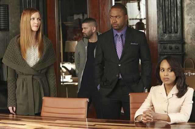 Still of Kerry Washington, Columbus Short and Darby Stanchfield in Scandal (2012)