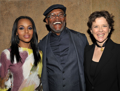 Samuel L. Jackson, Annette Bening and Kerry Washington at event of Mother and Child (2009)