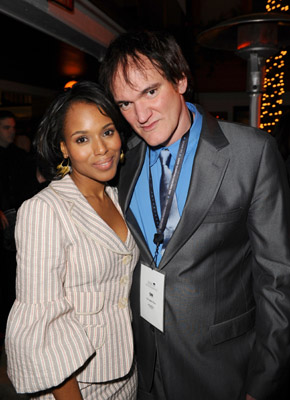 Quentin Tarantino and Kerry Washington