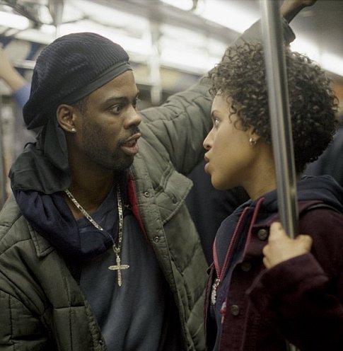 Still of Chris Rock and Kerry Washington in Bad Company (2002)