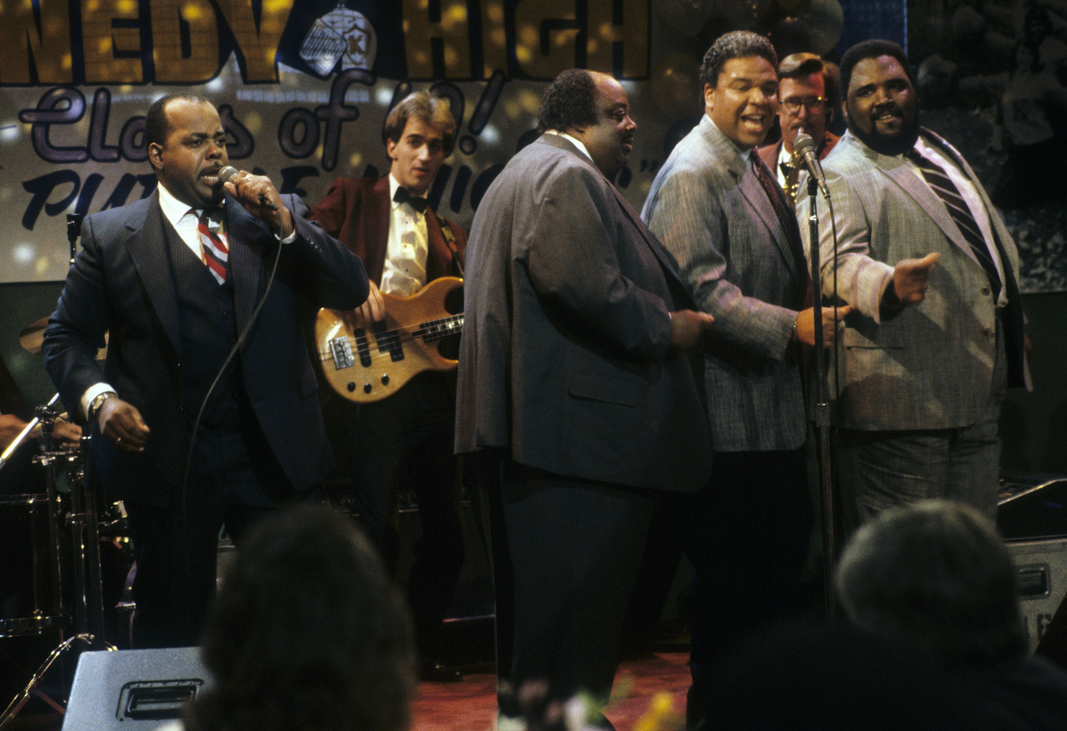 Still of Reginald VelJohnson, Ken Page, Ron Taylor, Lou B. Washington and Ron Kellum in Family Matters (1989)