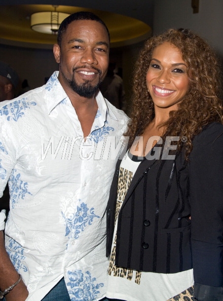 Actress Gillian Iliana Waters and actor Michael Jai White attend Independent Hollywood's 