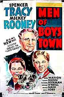 Spencer Tracy, Mickey Rooney and Bobs Watson in Men of Boys Town (1941)