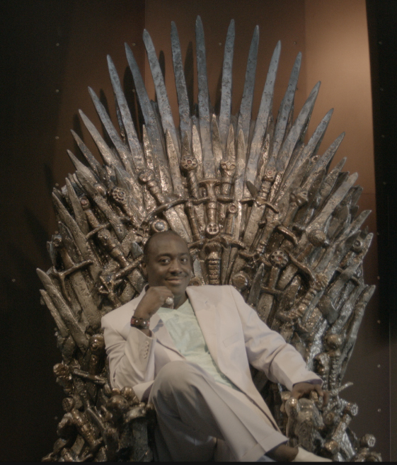 Kevin Watson SAG actor sitting on the Throne-Hbo Game of thrones