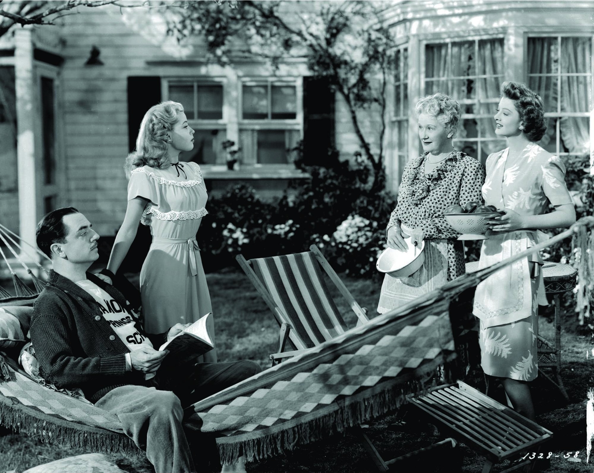 Still of Myrna Loy, William Powell, Gloria DeHaven and Lucile Watson in The Thin Man Goes Home (1945)