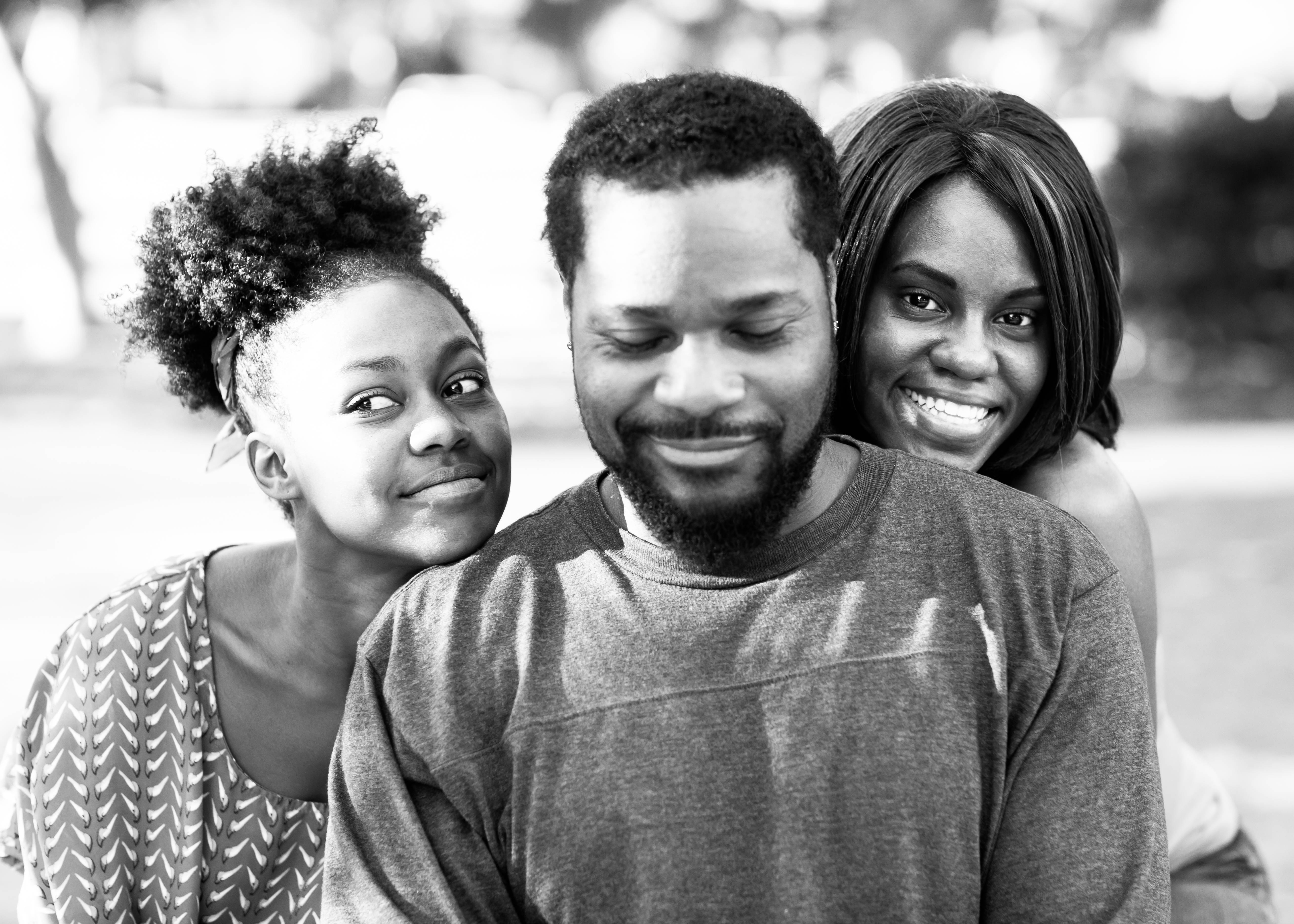 DANIELE WATTS, MALCOLM JAMAL WARNER AND BRANDI FORD ON THE SET OF MUTED, THE MOVIE.