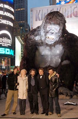 Peter Jackson, Adrien Brody, Jack Black, Andy Serkis and Naomi Watts at event of King Kong (2005)