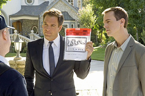 Still of Sean Murray and Michael Weatherly in NCIS: Naval Criminal Investigative Service (2003)