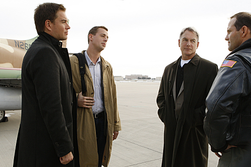 Still of Mark Harmon, Sean Murray and Michael Weatherly in NCIS: Naval Criminal Investigative Service (2003)