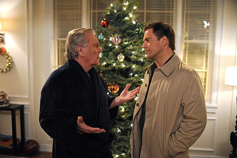 Still of Robert Wagner and Michael Weatherly in NCIS: Naval Criminal Investigative Service (2003)