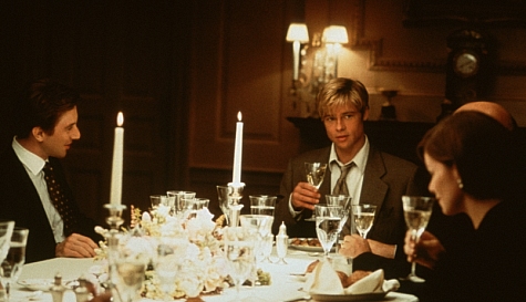 Still of Brad Pitt and Jake Weber in Meet Joe Black (1998)