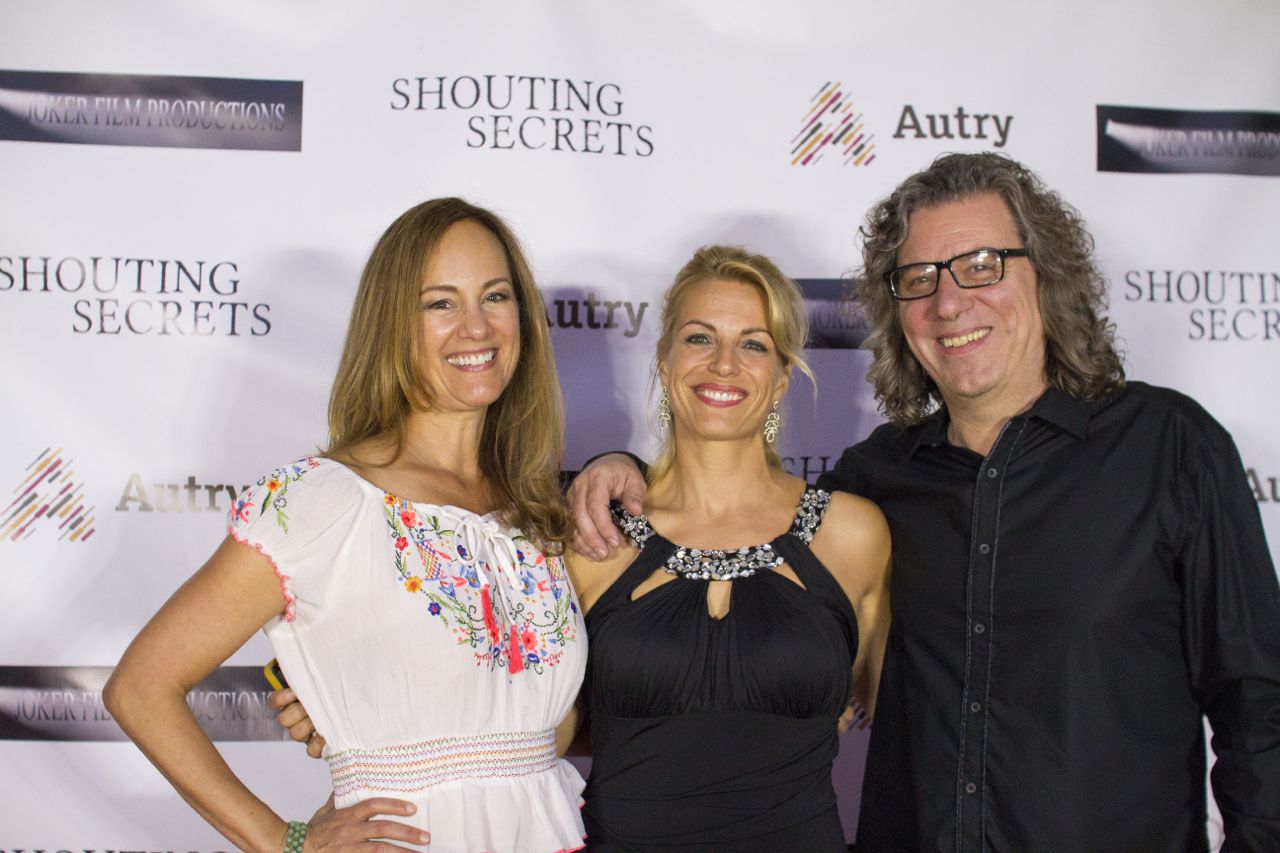 With director Korinna Sehringer and co-composer Lisbeth Scott at the SHOUTING SECRETS premiere in Los Angeles, September 2014.