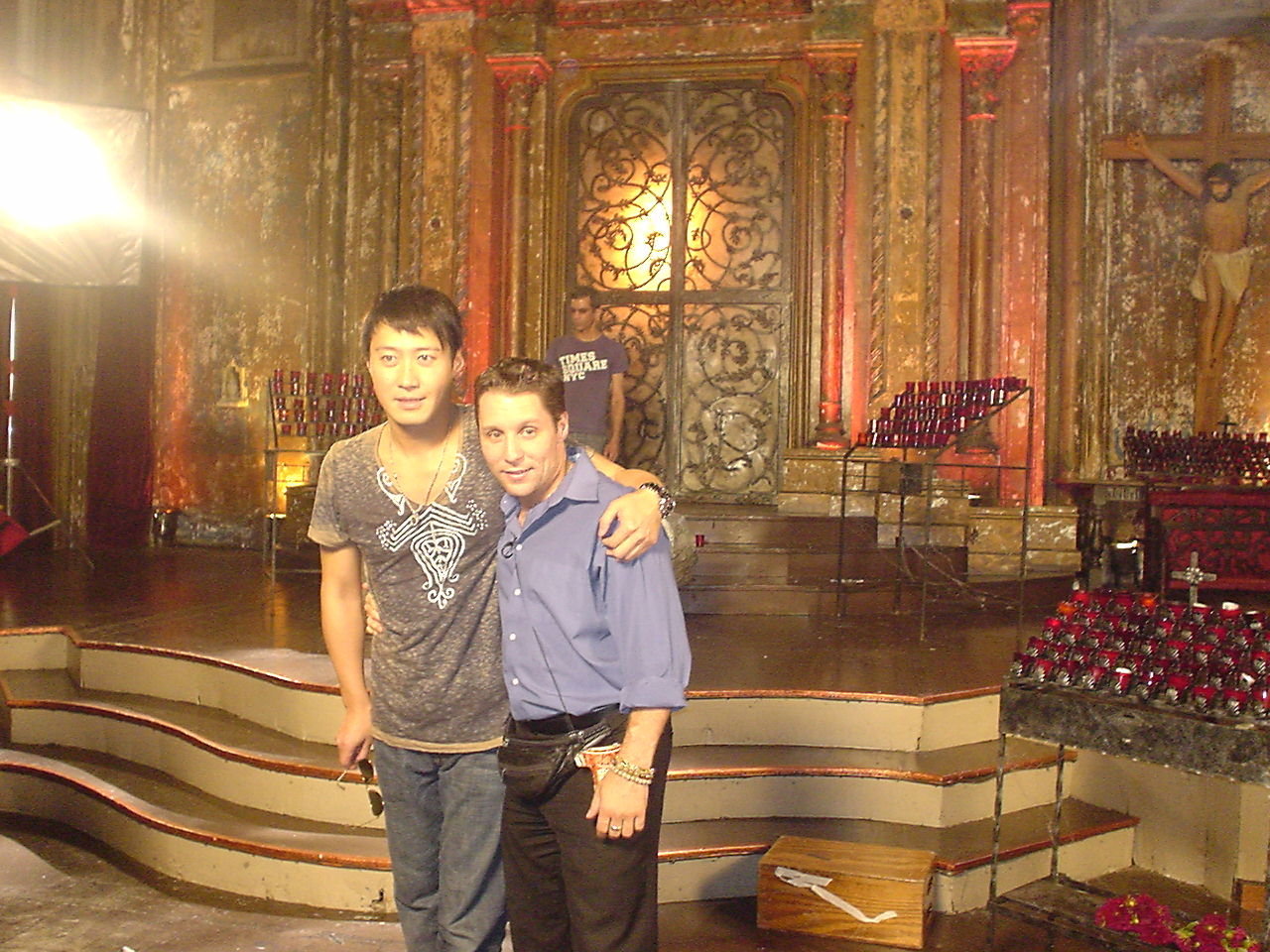 Leon Lai & Michael Wehrhahn on set
