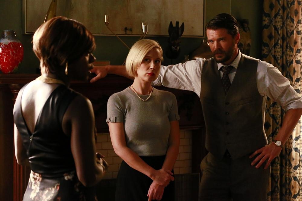 Still of Viola Davis, Charlie Weber and Liza Weil in How to Get Away with Murder (2014)