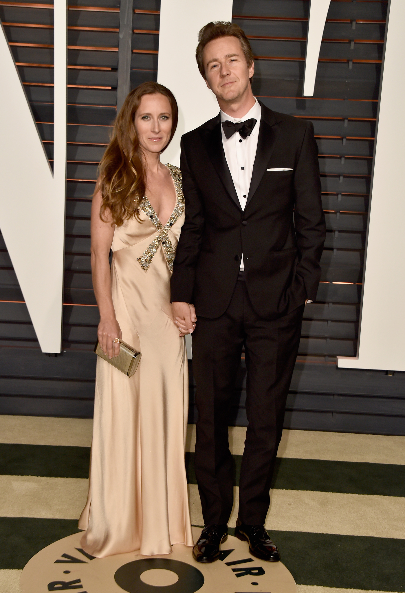 Edward Norton and Shauna Robertson at event of The Oscars (2015)