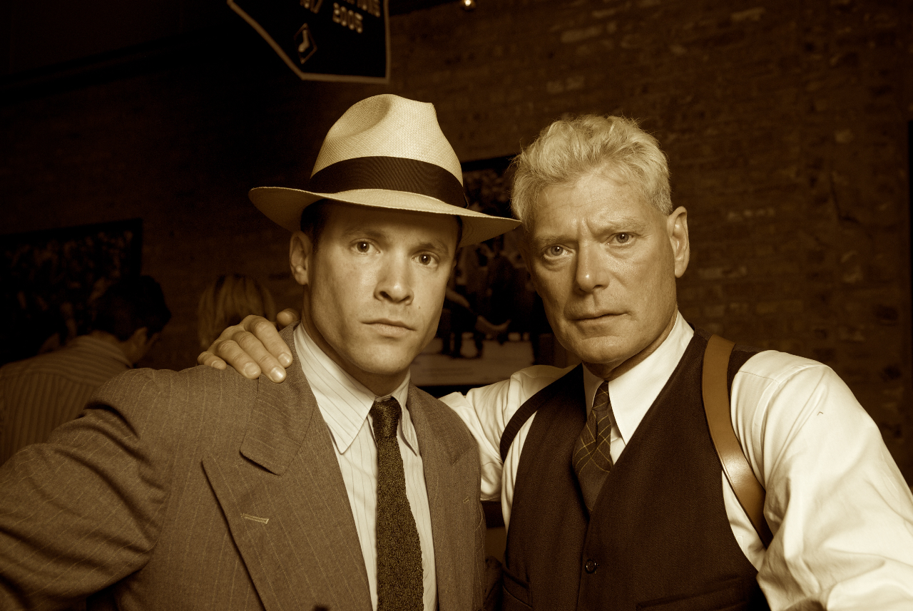 With Stephen Lang on the set of Michael Mann's Public Enemies