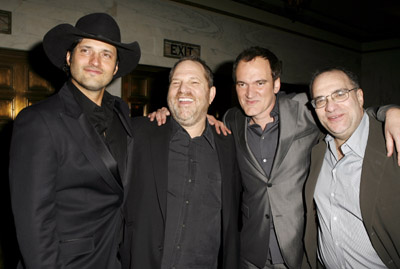 Quentin Tarantino, Robert Rodriguez, Harvey Weinstein and Bob Weinstein at event of Grindhouse (2007)