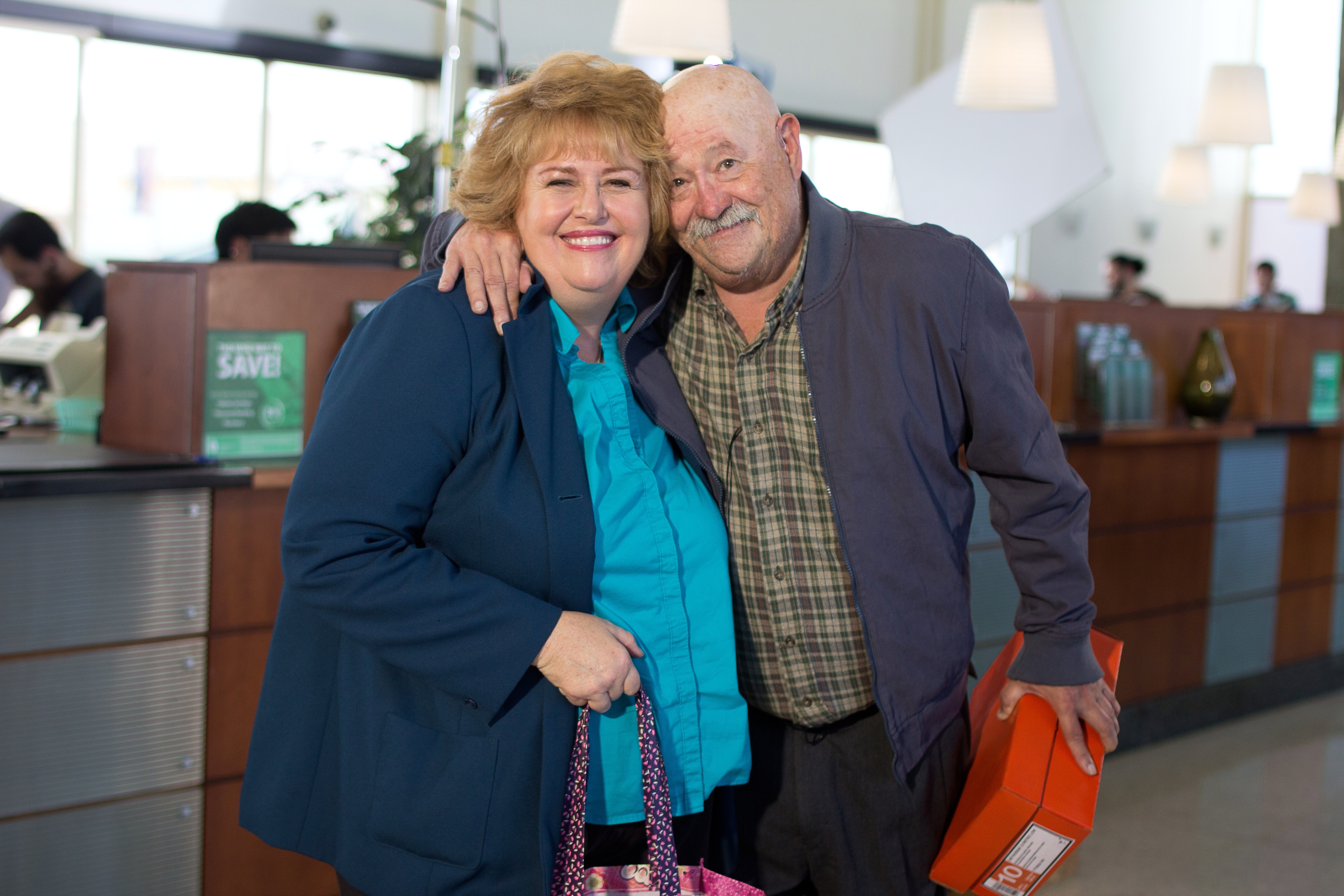 Tracy Weisert & Barry Corbin working on THERE'S SOMETHING DIFFERENT ABOUT FELIX WEATHERS, August 2014