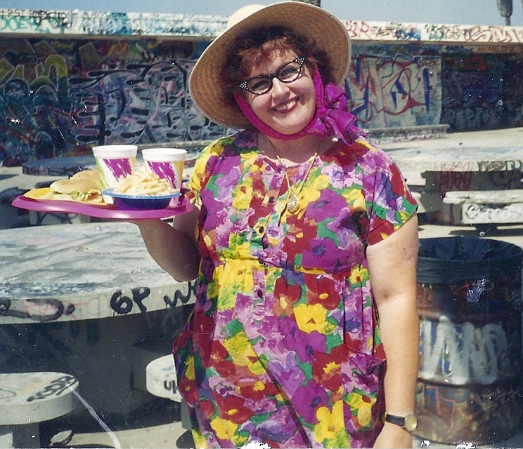 Tracy Weisert as Trudy from Toledo at Venice Beach- Production still