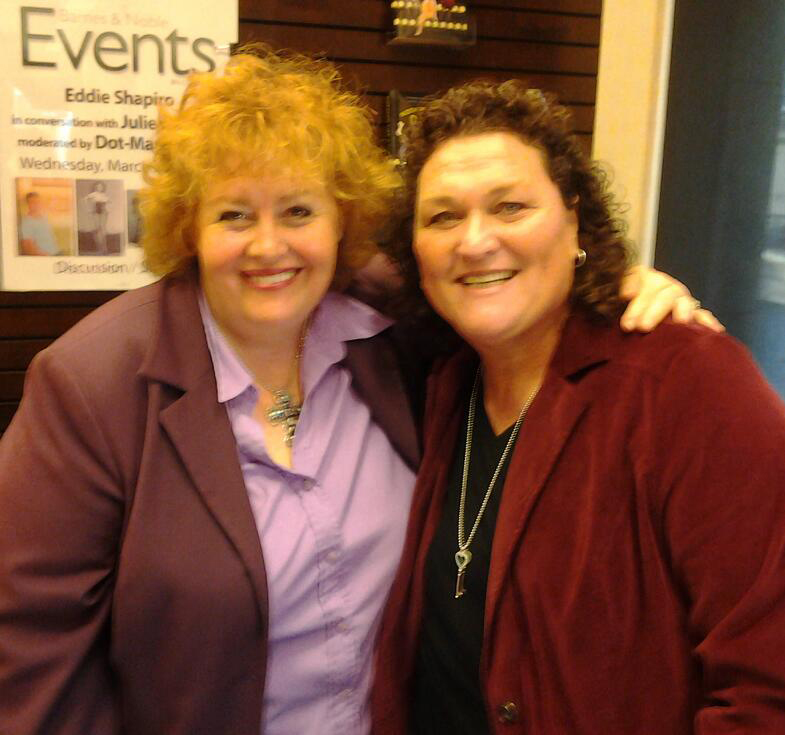 Tracy Weisert with GLEE's Dot-Marie Jones, March 2014