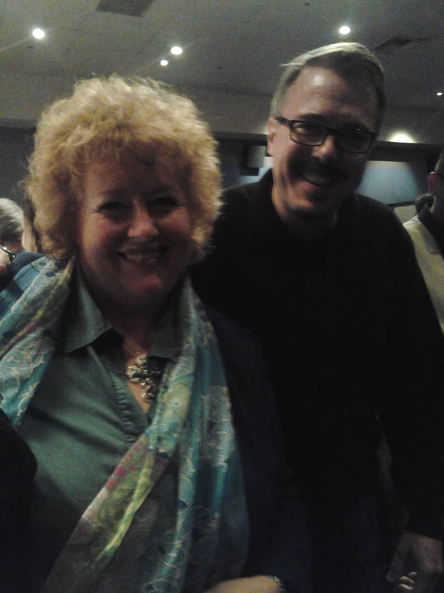 Tracy Weisert & BREAKING BAD creator Vince Gilligan at WGA December 3, 2013