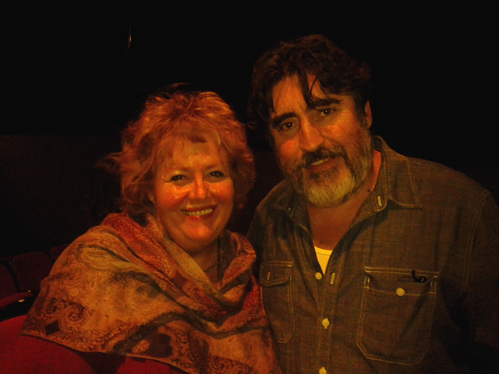Tracy Weisert with the amazing Alfred Molina