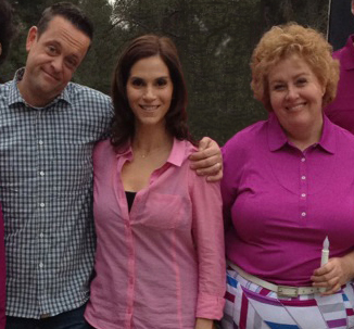 The musical episode of THE NEIGHBORS shot at Disney Ranch. Here with Lenny Venito and Jami Gertz