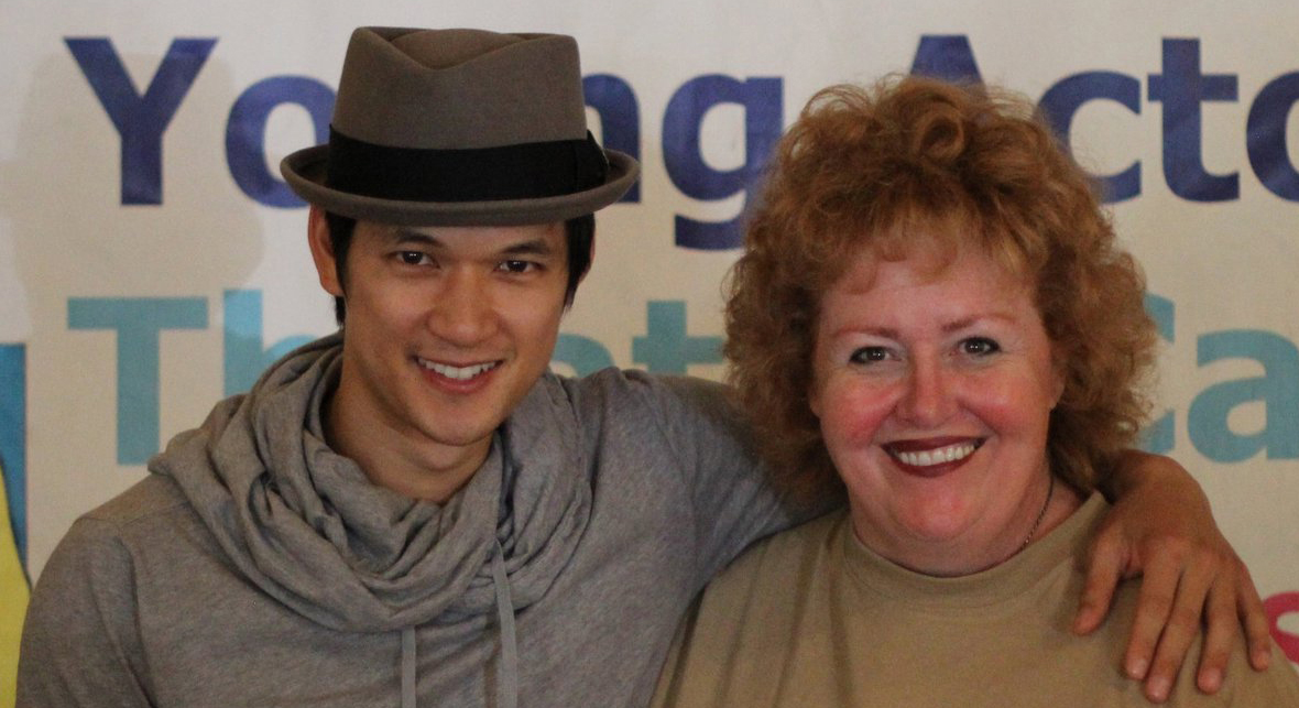 GLEE's Harry Shum,Jr & Tracy Weisert at the Young Actors Theatre Camp